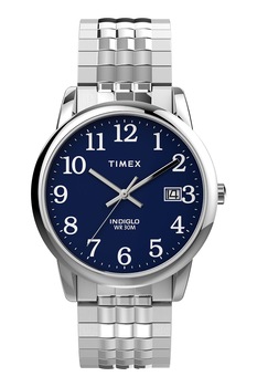 Timex, Ceas cu bratara metalica Easy Reader, Argintiu Timex, Ceas cu bratara metalica Easy Reader, Argintiu