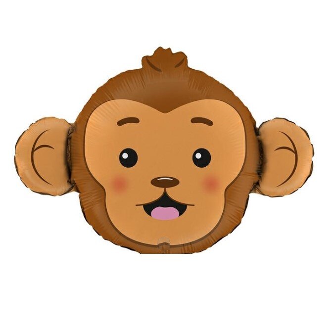 Balon folie mini figurina cap maimuta 40 * 26 cm