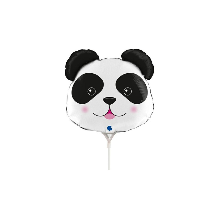 35 cm-es panda fej fólia lufi