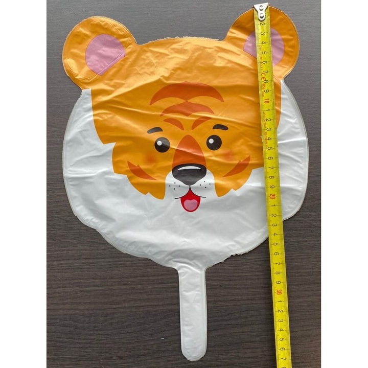 Balon folie mini figurina cap tigru 26 * 28 cm