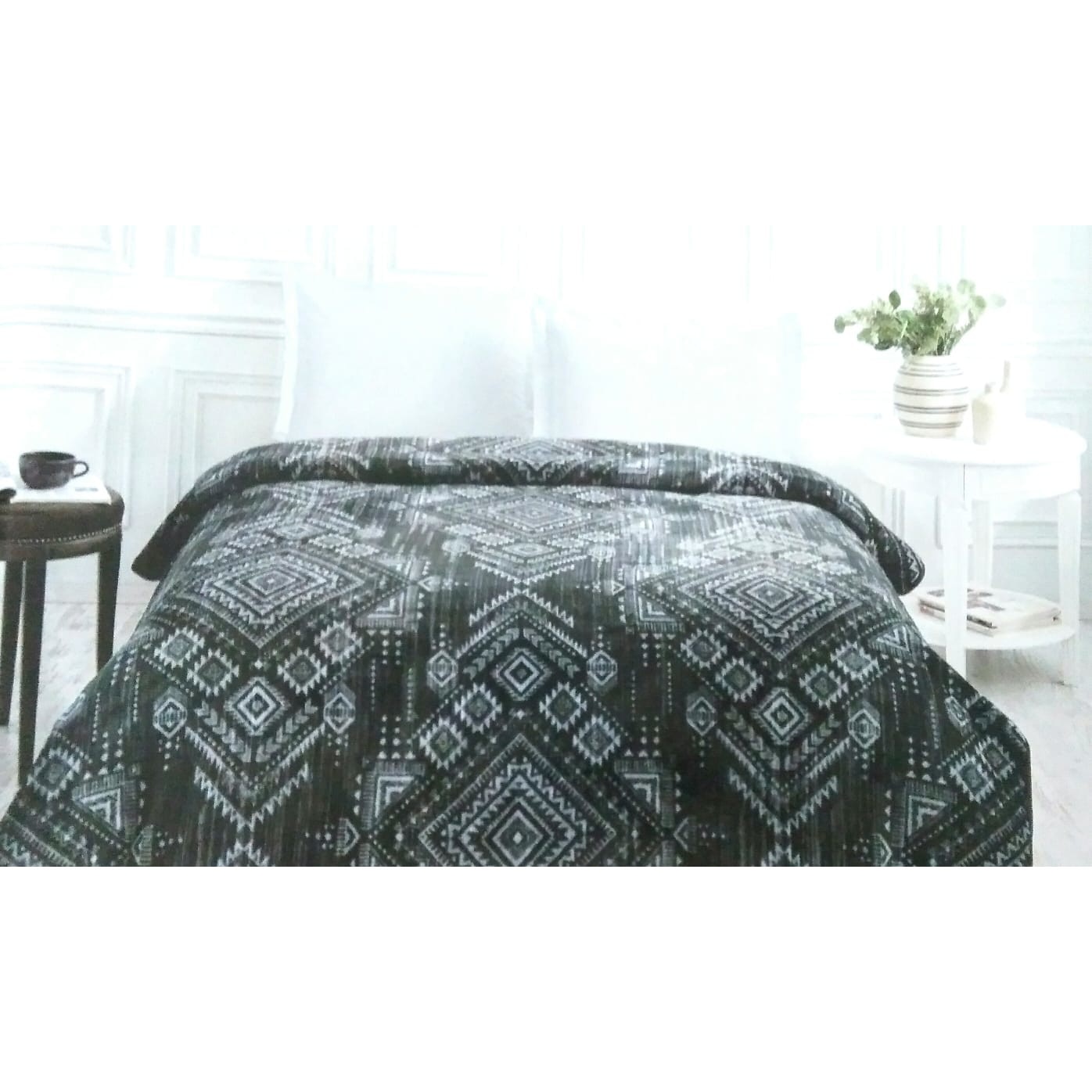 Patura Moale Microfibra Boucle Gri, 200x240cm