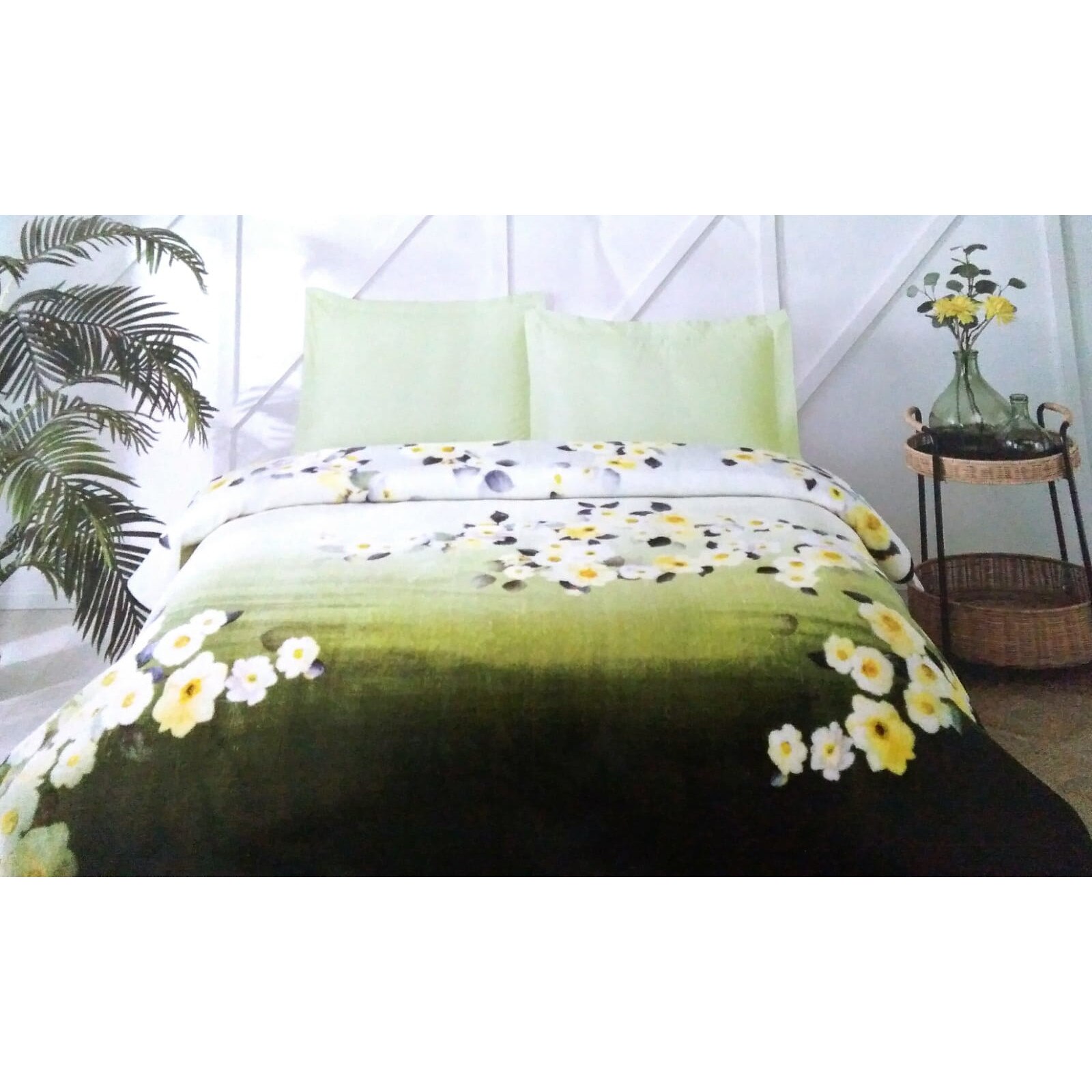 Patura Moale Microfibra Dafdoil Verde, 200x240cm