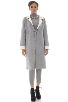 Cardigan de dama, ROH JR545, cu cordon in talie Cardigan de dama, ROH JR545, cu cordon in talie