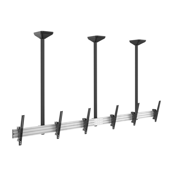 Стойка за таван Equip 650374, 45"-55", 150 кг, накланяща се, черна
