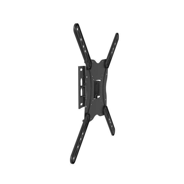 Стойка за стена Equip 650405, 23"-55", 30 кг, накланяне/завъртане, черна
