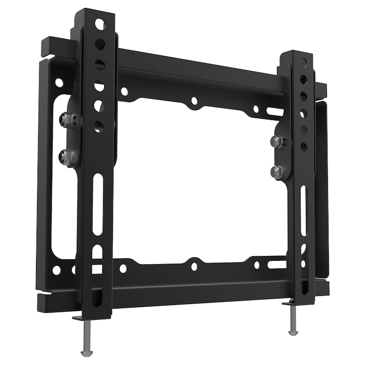 Стойка за стена Equip 650408, 23"-43", накланяща се, 35 кг, черна
