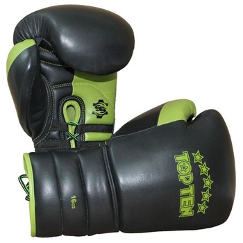Manusi, TOP TEN, “Lace Up Pro”, verde, 16oz Manusi, TOP TEN, “Lace Up Pro”, verde, 16oz