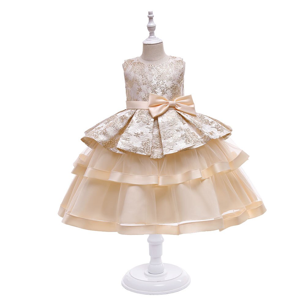 ochie eleganta pentru fetite, Bumbac/ Poliester, Model floral, Auriu