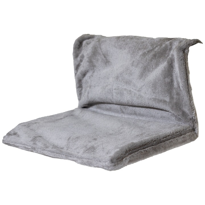 Pat de dormit pentru pisici de pana la 5 kg, portabili, 46 x 30 x 25cm, Gri