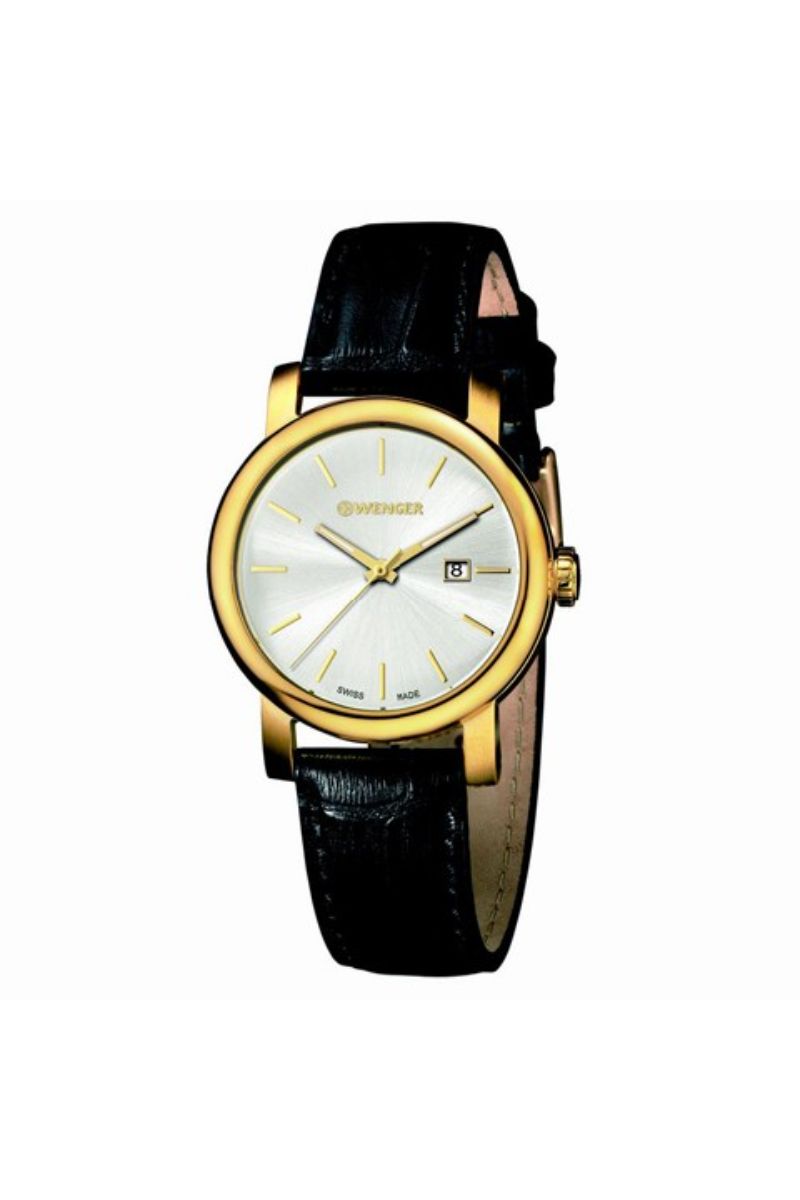 Ceas dama Wenger, 01.1021.119, Negru/Auriu