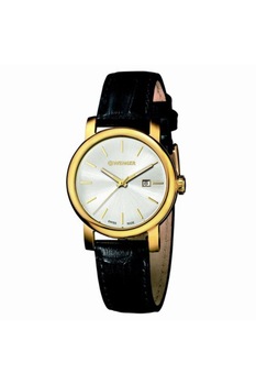 Ceas dama Wenger, 01.1021.119, Negru/Auriu Ceas dama Wenger, 01.1021.119, Negru/Auriu