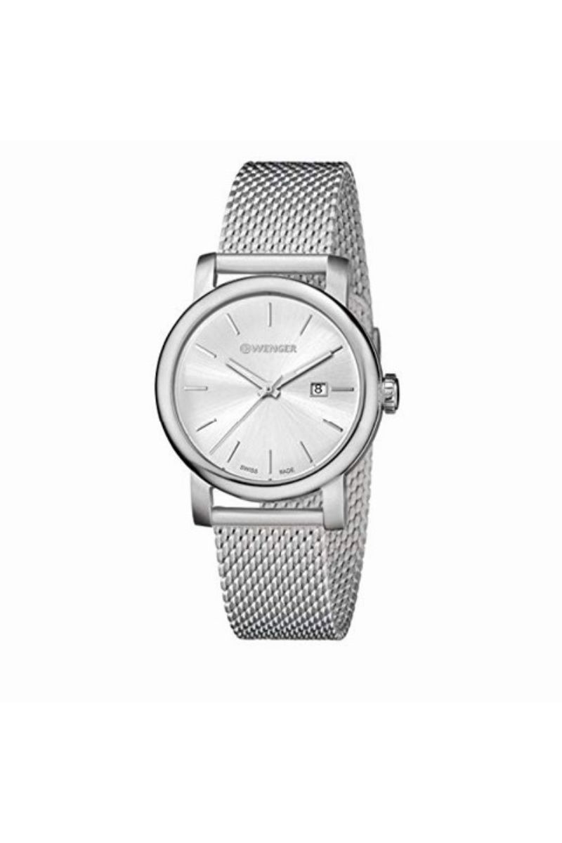 Ceas dama Wenger, 01.1021.116, Argintiu