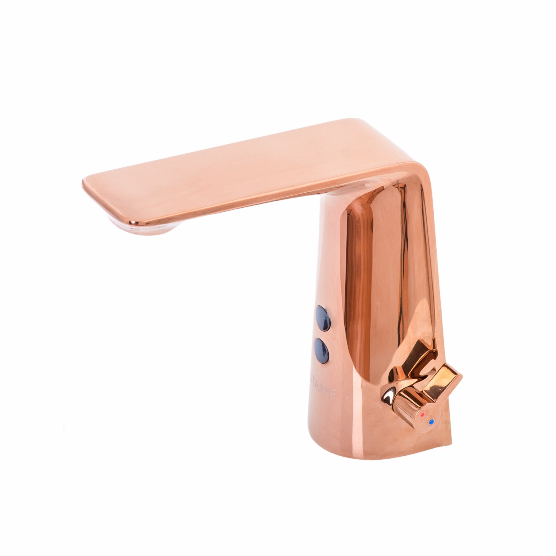 Baterie Lavoar cu Senzor, Alama Sanitara, Rose-Gold, RW-190RG