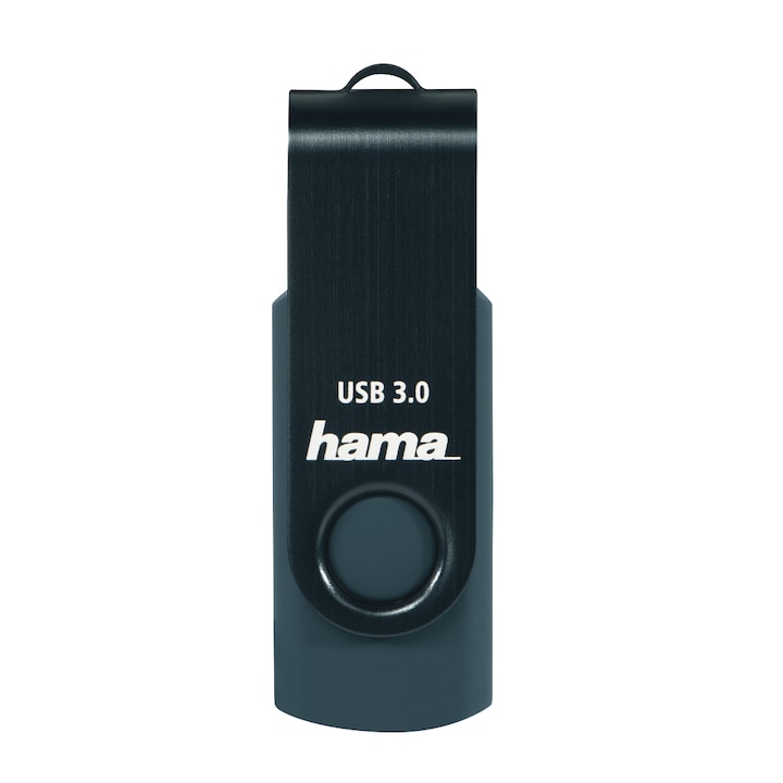 USB памет HAMA Rotate, 256GB, USB 3.0 90 MB/s, Петролно синьо
