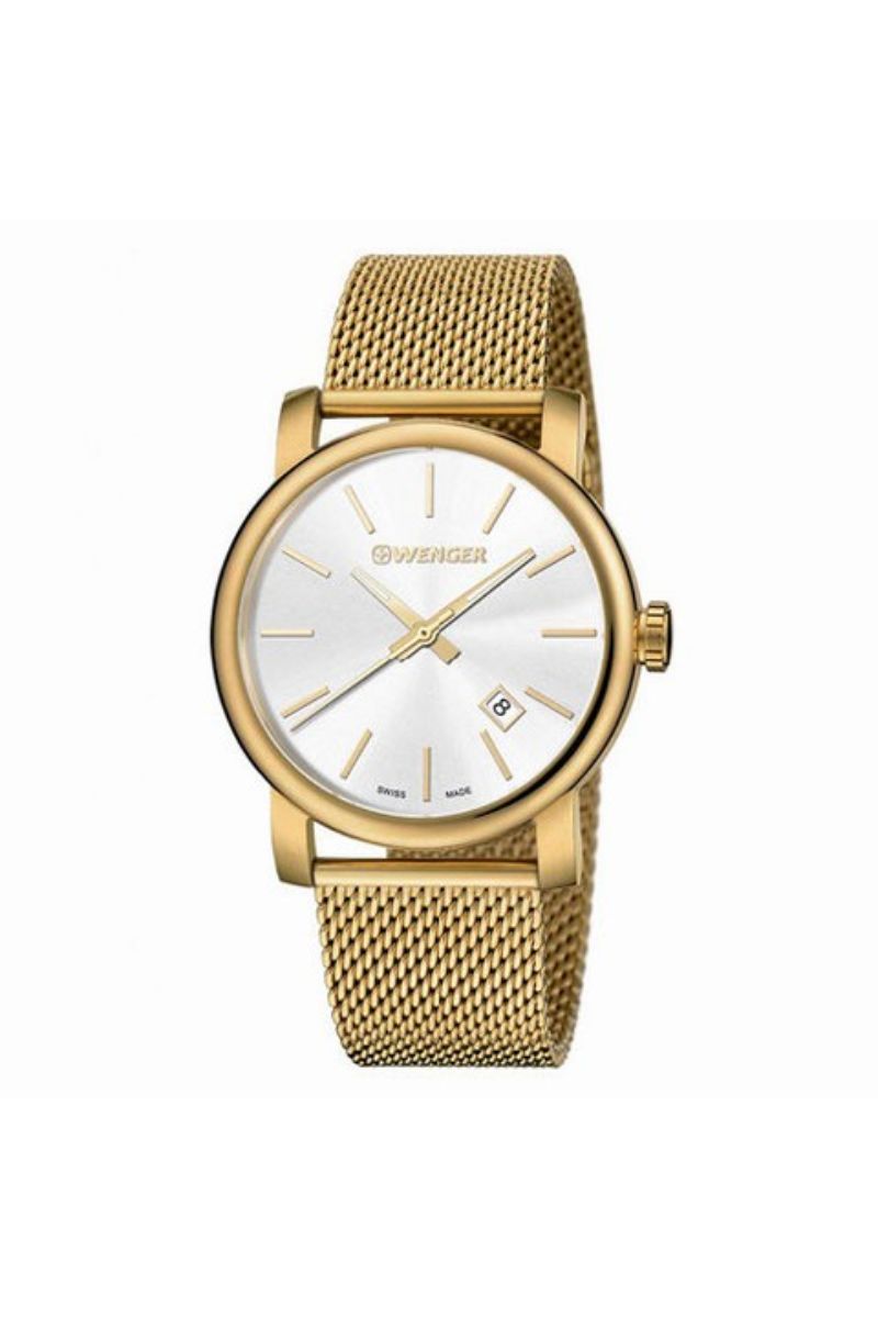 Ceas barbatesc Wenger, 01.1041.120, Auriu