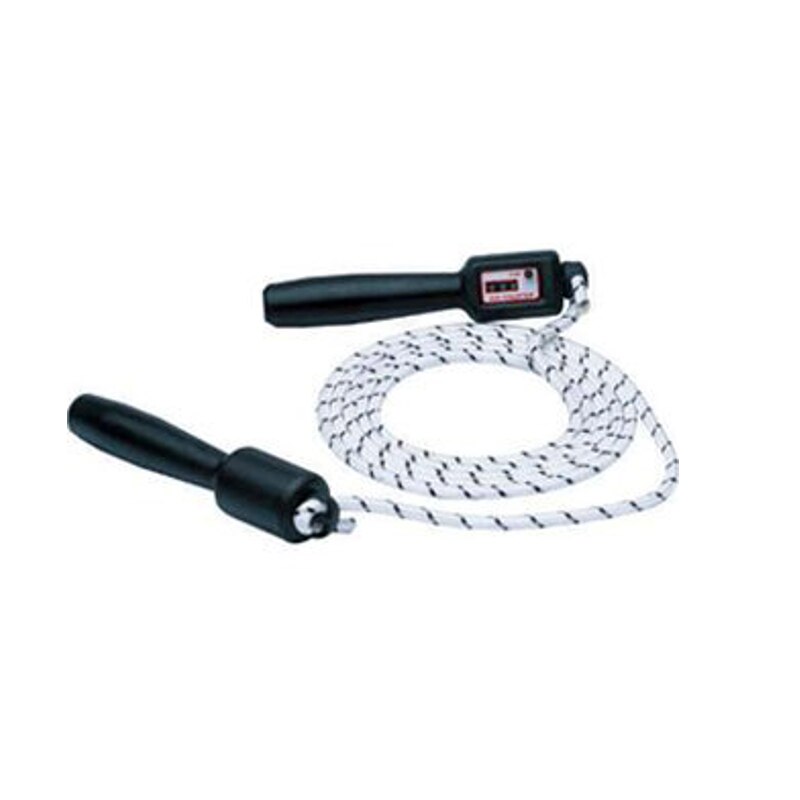 Coarda pentru sarituri, SPARTAN Spring, alb/negru, manere durabile cu snur