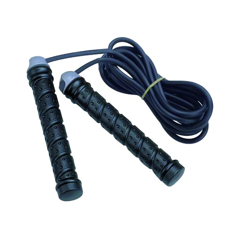 Coarda pentru sarituri, SPARTAN Spring, neagra, PVC, manere durabile, 270 cm