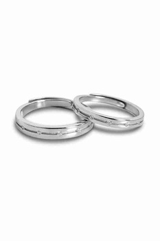Set 2 Inele din Argint 925 Magic Love format din verigheta barbateasca si verigheta de dama cu piatra de zirconiu, pentru cuplu, masura ajustabila, aniversare, sarbatori Set 2 Inele din Argint 925 Magic Love format din verigheta barbateasca si verigheta de dama cu piatra de zirconiu, pentru cuplu, masura ajustabila, aniversare, sarbatori