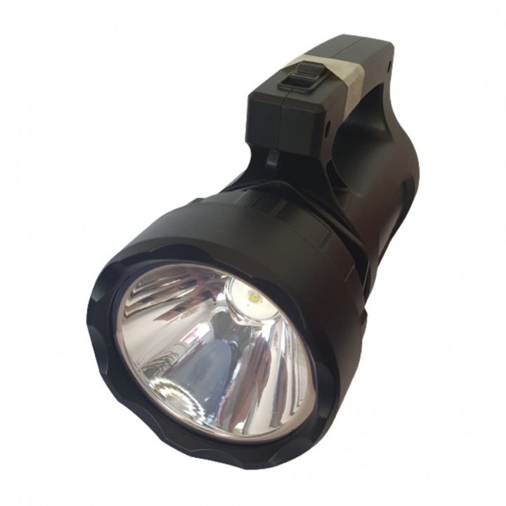 Преносим ултраярък LED фенер COB, SS-5928-1, черен цвят