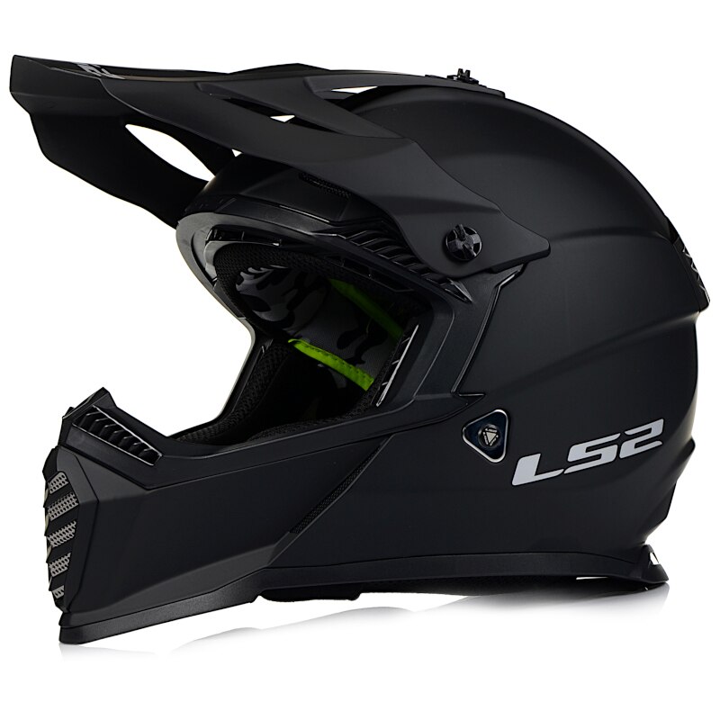 Casca moto, LS2, MX437, Protectie UV, ABS, Negru, S (55-56cm)