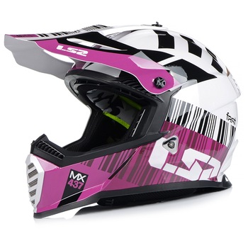 Casca moto, LS2, MX437, Protectie UV, ABS, Violet, S (55-56cm) Casca moto, LS2, MX437, Protectie UV, ABS, Violet, S (55-56cm)