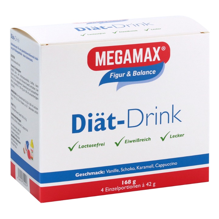 Bautura dietetica, Megamax, 4x42 g