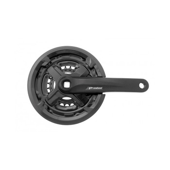Pedalier Prowheel MTB, ax patrat, 42/34/24T, aluminiu, 170mm Pedalier Prowheel MTB, ax patrat, 42/34/24T, aluminiu, 170mm