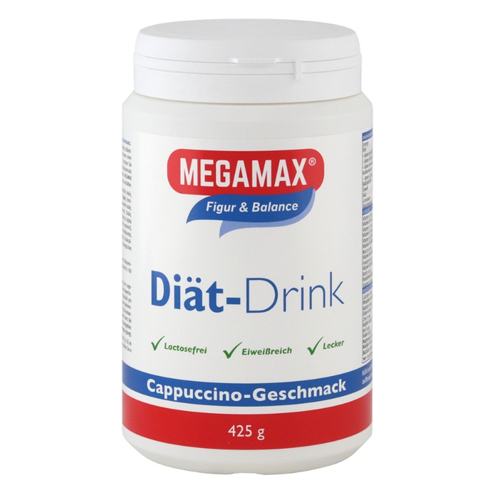 Bautura dietetica, Megamax, Aroma Cappuccino, 425 g