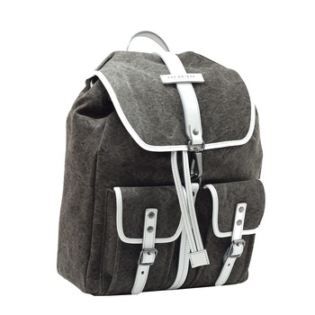 Rucsac The Bridge din piele si canvas, pentru laptop de 14'' si iPad®10,5’’/9,7”, L094Zb, maro inchis Rucsac The Bridge din piele si canvas, pentru laptop de 14'' si iPad®10,5’’/9,7”, L094Zb, maro inchis