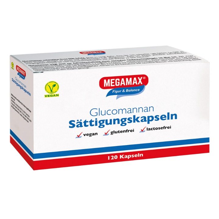 Supliment Glucomannan, Megamax, 120 capsule