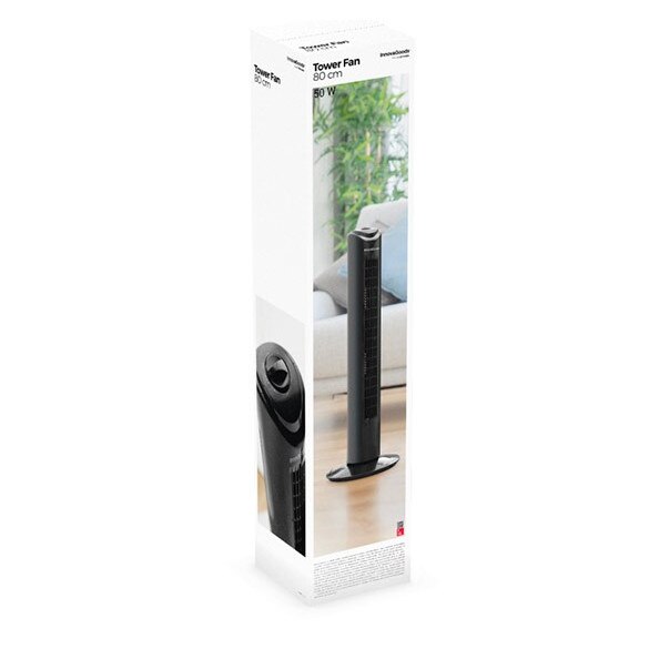 Ventilator Unitate InnovaGoods 80 cm 50W Negru