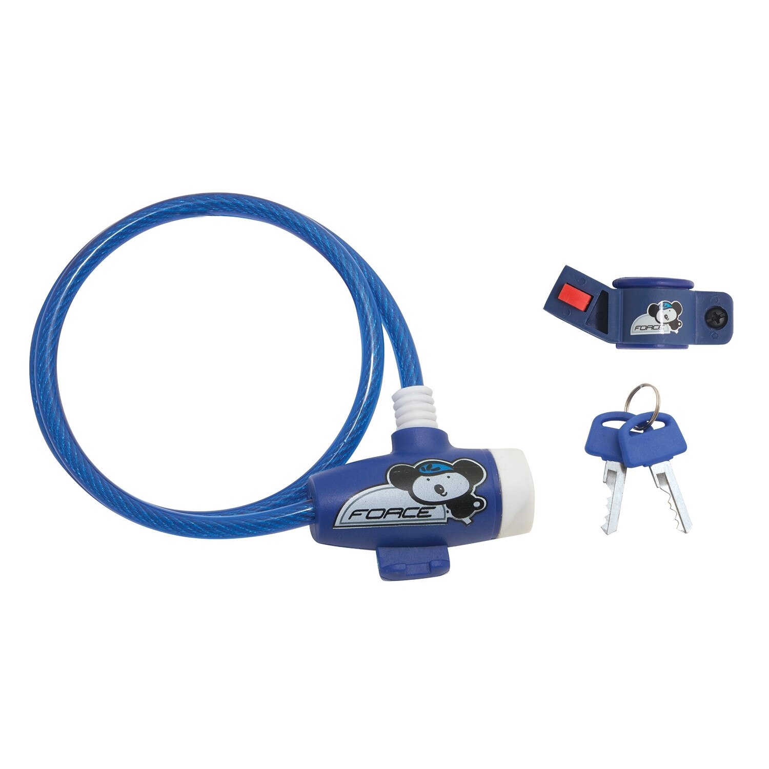 Lacat Force pentru copii 80 cm/8 mm albastru