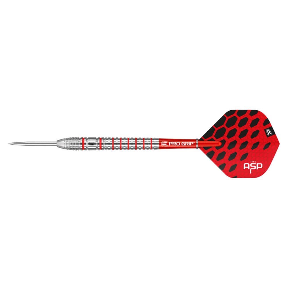 Sageti Darts Target, Nathan Aspinall, 80% Tungsten, 24 g, Negru/Rosu