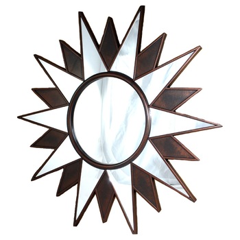 Oglinda forma stea 55cm rama plastic Oglinda forma stea 55cm rama plastic