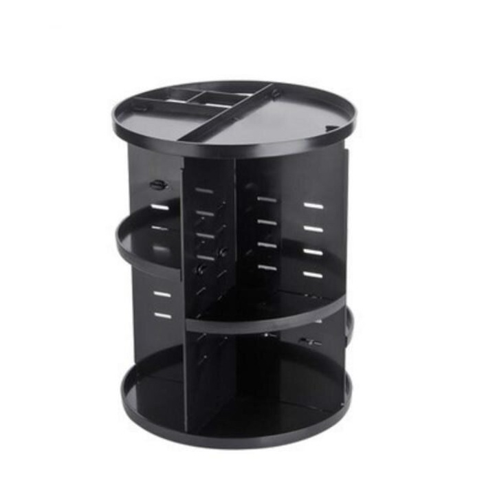 Organizator rotativ de Produse Cosmetice, ®Deliny,Rotativ 360 de grade,Negru