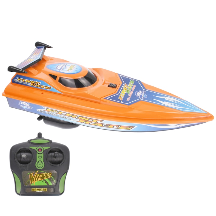 Спортна играчка лодка с RC дистанционно управление, акумулаторна батерия - HD382