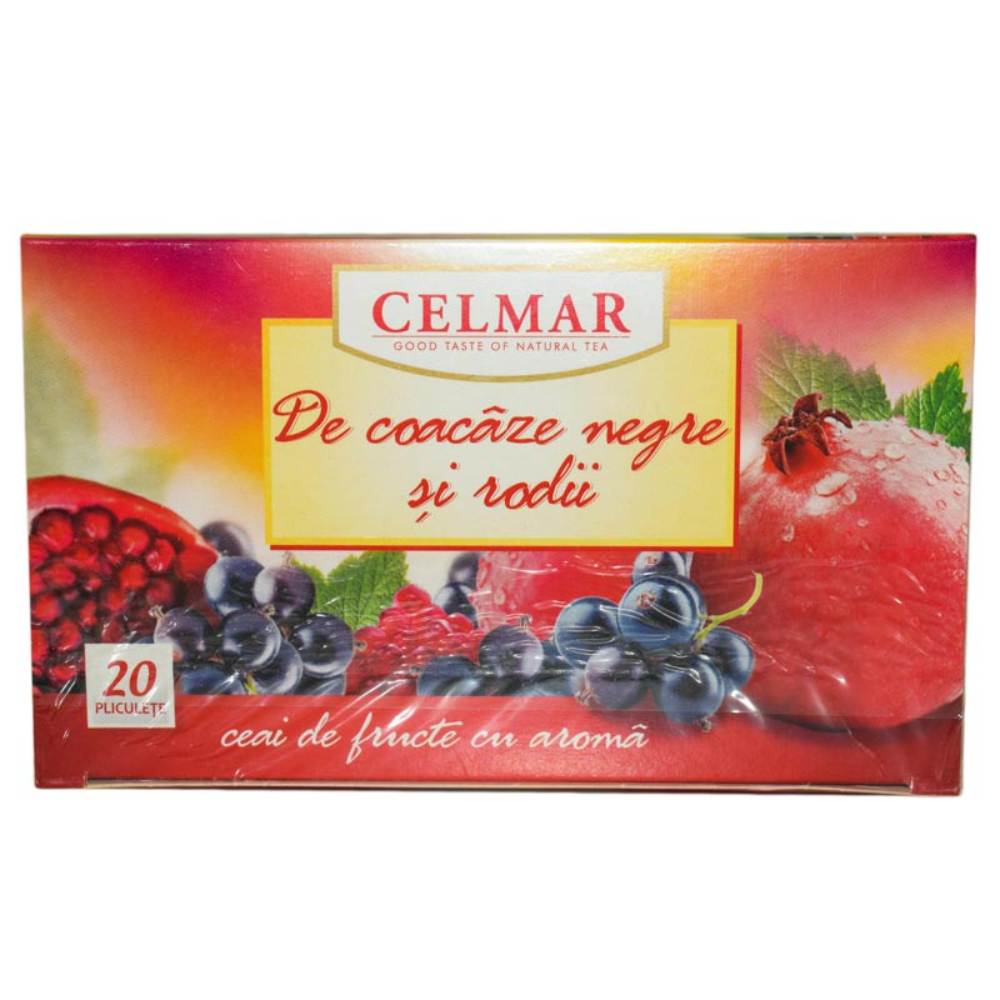 Cutie 20 Plicuri Ceai de Coacaze Negre si Rodii Celmar