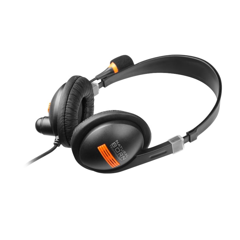 Casti cu microfon Natec NSL-0294, Cu fir, Negru