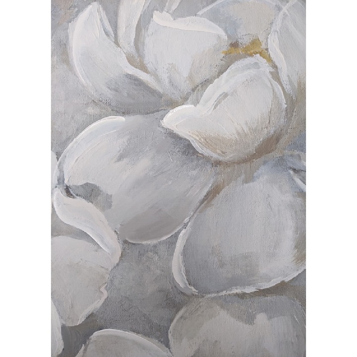 Картина Grelys Print, Печат върху канава, Магнолия, 50х70 см, Дървена рамка, Многоцветен