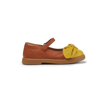 Balerini fete, Camper, Duet, Piele naturala, Galben Balerini fete, Camper, Duet, Piele naturala, Galben