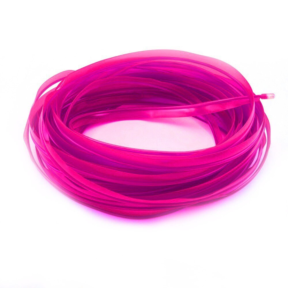 Fir electroluminiscent neon El Wire 2,3 mm pentru imbracaminte, Roz