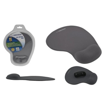 Mouse pad cu gel, design ergonomic, Esperanza, gri Mouse pad cu gel, design ergonomic, Esperanza, gri