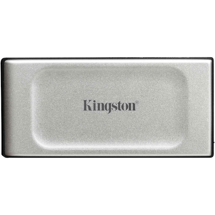 Външен SSD Kingston XS2000, Преносим. 2TB, USB 3.2, Сребрист