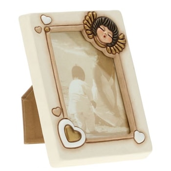 Rama medie foto, cu ingeras, ceramica THUN, 13 x 9 cm Rama medie foto, cu ingeras, ceramica THUN, 13 x 9 cm