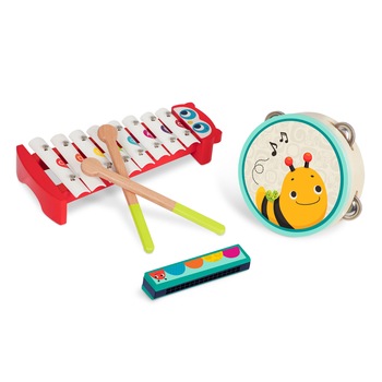 Set 3 instrumente muzicale din lemn B.Toys Set 3 instrumente muzicale din lemn B.Toys