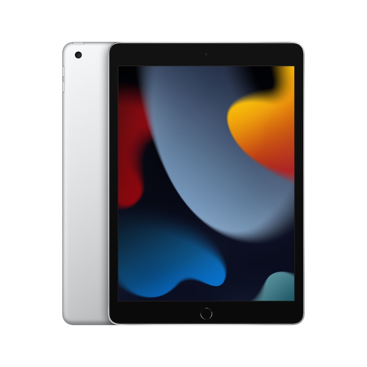 Apple iPad 9 Tablet (2021), 10,2", retina kijelző, A13 Bionic chip, 64GB memória, iPad OS 15, Wi-Fi, ezüst
