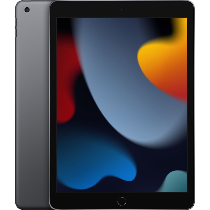 Apple iPad 9 Tablet (2021), 10,2", retina kijelző, A13 Bionic chip, 256GB memória, iPad OS 15, Wi-Fi, asztroszürke