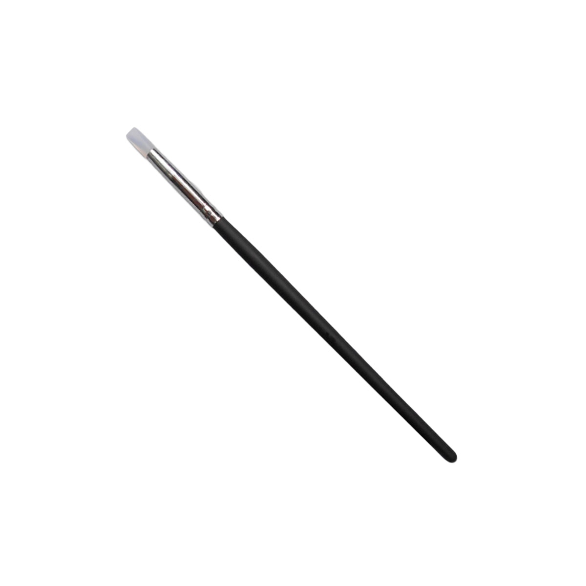 Perie de unghii din silicon Moyra drept #4 Negru