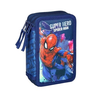 Penar neechipat cu trei niveluri Spiderman, Spirit, 19,5 x 13 x 6 cm Penar neechipat cu trei niveluri Spiderman, Spirit, 19,5 x 13 x 6 cm