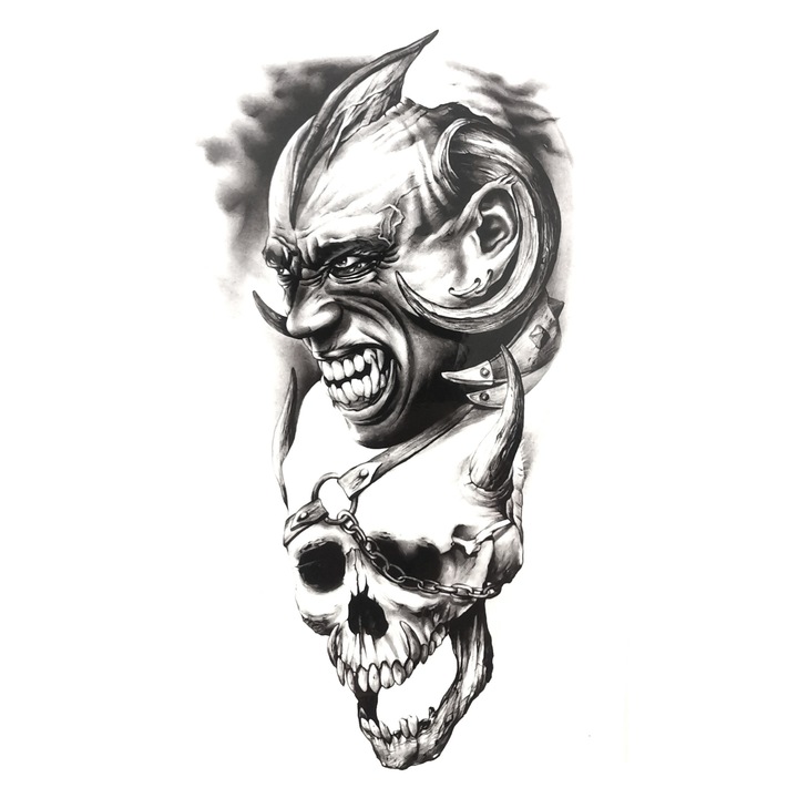 Tatuaj temporar 21 x 10 cm, Nevermore® GF966